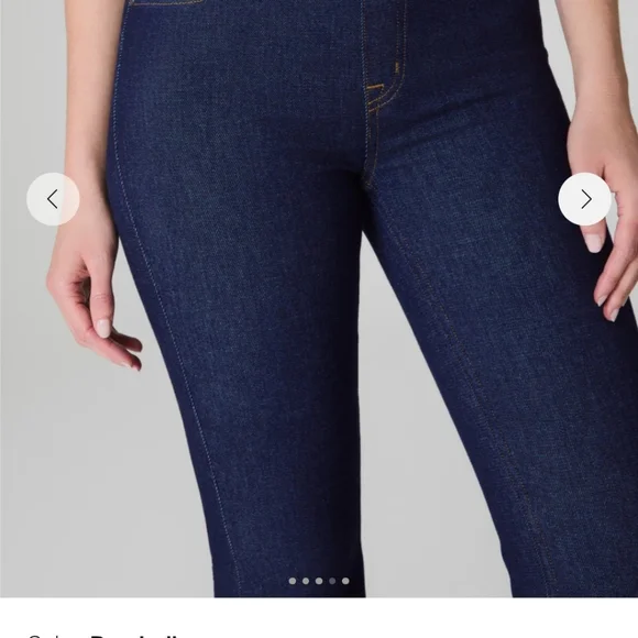 SPANXshape EveryWear Kick Flare Jeans, Women's Large Tall, "Raw Indigo" - Picture 8 of 8